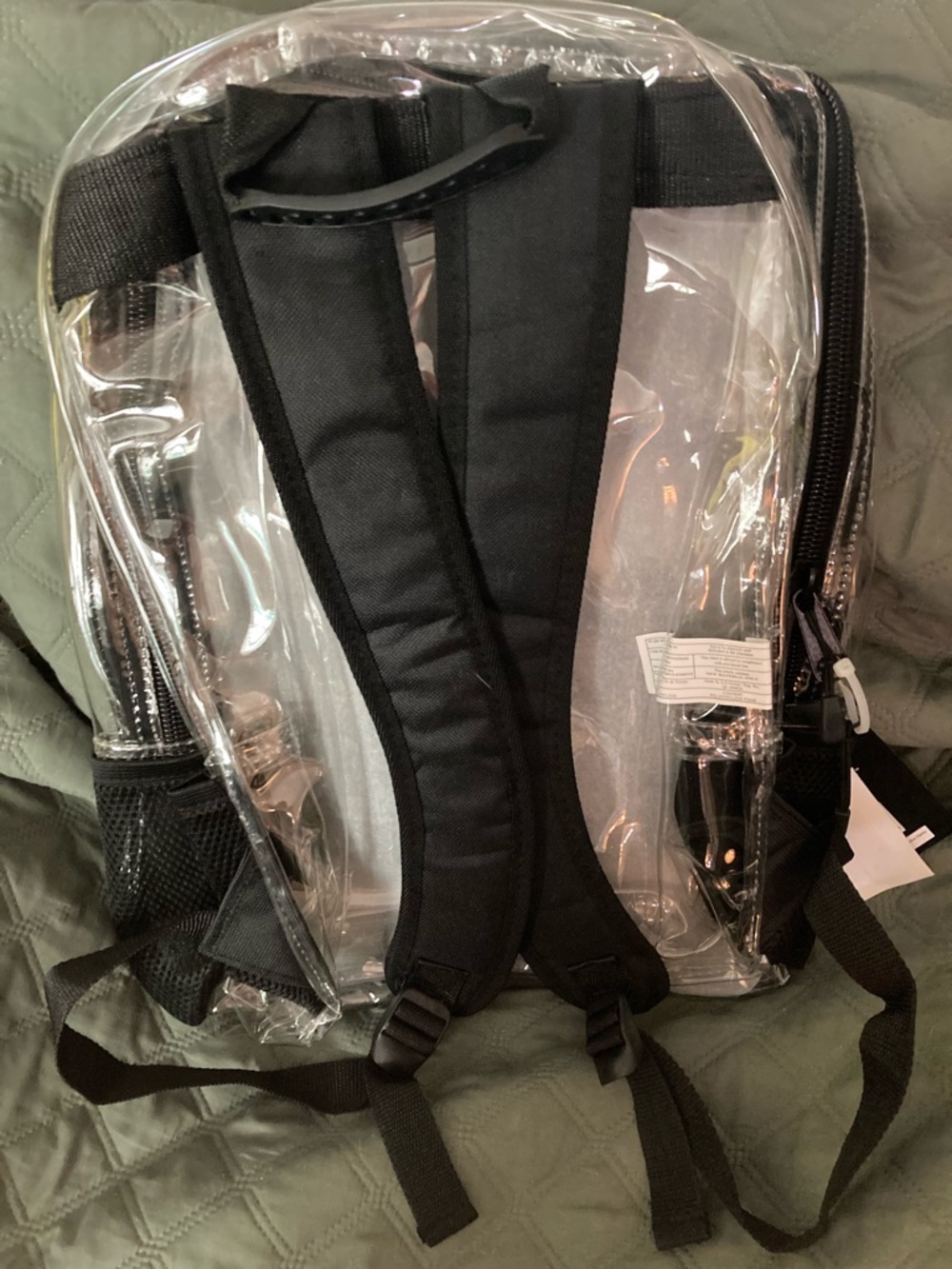 NWT clear backpack - Picture 2 of 3
